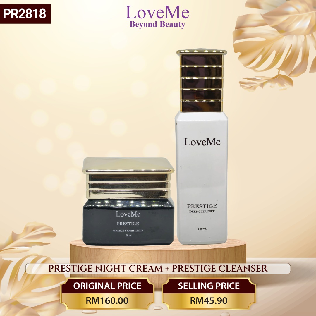 PRESTIGE ADVANCE NIGHT REPAIR CREAM + PRESTIGE HYDRA BALANCE CLEANSER